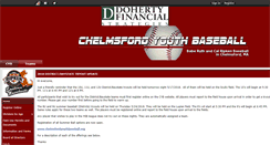 Desktop Screenshot of chelmsfordyouthbaseball.org